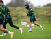 22 September 2022; Troy Parrott during a Republic of Ireland training session at the FAI National Training Centre in Abbotstown, Dublin. Photo by Stephen McCarthy/Sportsfile