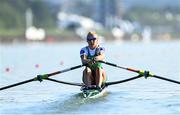 22 September 2022; Lydia Heaphy of Ireland competes in the Lightweight Women's Single Sculls semi-final A/B 1 during day 5 of the World Rowing Championships 2022 at Racice in Czech Republic. Photo by Piaras Ó Mídheach/Sportsfile