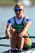 22 September 2022; Lydia Heaphy of Ireland before competing in the Lightweight Women's Single Sculls semi-final A/B 1 during day 5 of the World Rowing Championships 2022 at Racice in Czech Republic. Photo by Piaras Ó Mídheach/Sportsfile