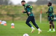 22 September 2022; Scott Hogan during a Republic of Ireland training session at the FAI National Training Centre in Abbotstown, Dublin. Photo by Stephen McCarthy/Sportsfile