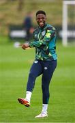 22 September 2022; Chiedozie Ogbene during a Republic of Ireland training session at the FAI National Training Centre in Abbotstown, Dublin. Photo by Stephen McCarthy/Sportsfile