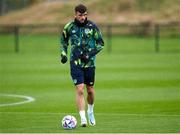 22 September 2022; Troy Parrott during a Republic of Ireland training session at the FAI National Training Centre in Abbotstown, Dublin. Photo by Stephen McCarthy/Sportsfile