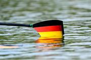 22 September 2022; A general view of an oar of a competitor from Germany during day 5 of the World Rowing Championships 2022 at Racice in Czech Republic. Photo by Piaras Ó Mídheach/Sportsfile