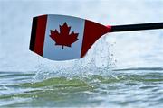 22 September 2022; A general view of an oar of a competitor from Canada during day 5 of the World Rowing Championships 2022 at Racice in Czech Republic. Photo by Piaras Ó Mídheach/Sportsfile