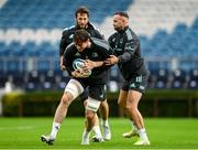 22 September 2022; Ryan Baird, centre, and Dave Kearney during Leinster rugby Captain's Run at RDS Arena in Dublin. Photo by Harry Murphy/Sportsfile