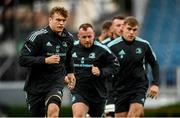 22 September 2022; Josh van der Flier, left, during Leinster rugby Captain's Run at RDS Arena in Dublin. Photo by Harry Murphy/Sportsfile