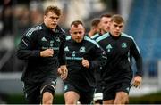 22 September 2022; Josh van der Flier, left, during Leinster rugby Captain's Run at RDS Arena in Dublin. Photo by Harry Murphy/Sportsfile