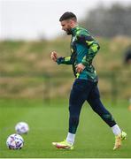 22 September 2022; Scott Hogan during a Republic of Ireland training session at the FAI National Training Centre in Abbotstown, Dublin. Photo by Stephen McCarthy/Sportsfile