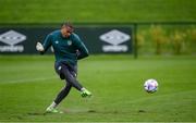 22 September 2022; Goalkeeper Gavin Bazunu during a Republic of Ireland training session at the FAI National Training Centre in Abbotstown, Dublin. Photo by Stephen McCarthy/Sportsfile