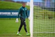 22 September 2022; Goalkeeper Gavin Bazunu during a Republic of Ireland training session at the FAI National Training Centre in Abbotstown, Dublin. Photo by Stephen McCarthy/Sportsfile