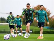 22 September 2022; Dara O'Shea during a Republic of Ireland training session at the FAI National Training Centre in Abbotstown, Dublin. Photo by Stephen McCarthy/Sportsfile