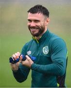 22 September 2022; Scott Hogan during a Republic of Ireland training session at the FAI National Training Centre in Abbotstown, Dublin. Photo by Stephen McCarthy/Sportsfile