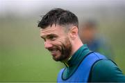 22 September 2022; Scott Hogan during a Republic of Ireland training session at the FAI National Training Centre in Abbotstown, Dublin. Photo by Stephen McCarthy/Sportsfile