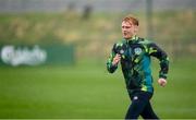 22 September 2022; Liam Scales during a Republic of Ireland training session at the FAI National Training Centre in Abbotstown, Dublin. Photo by Stephen McCarthy/Sportsfile