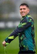 22 September 2022; Dara O'Shea during a Republic of Ireland training session at the FAI National Training Centre in Abbotstown, Dublin. Photo by Stephen McCarthy/Sportsfile