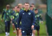 22 September 2022; Damien Doyle, head of athletic performance, during a Republic of Ireland training session at the FAI National Training Centre in Abbotstown, Dublin. Photo by Stephen McCarthy/Sportsfile