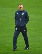 22 September 2022; Manager Jim Crawford during a Republic of Ireland U21 training session at Tallaght Stadium in Dublin. Photo by Eóin Noonan/Sportsfile