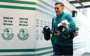 22 September 2022; Conor Coventry arrives before a Republic of Ireland U21 training session at Tallaght Stadium in Dublin. Photo by Eóin Noonan/Sportsfile