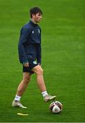 22 September 2022; Ollie O'Neill during a Republic of Ireland U21 training session at Tallaght Stadium in Dublin. Photo by Eóin Noonan/Sportsfile