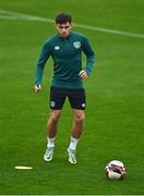 22 September 2022; Adam O'Reilly during a Republic of Ireland U21 training session at Tallaght Stadium in Dublin. Photo by Eóin Noonan/Sportsfile