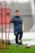 22 September 2022; Goalkeeper Brian Maher during a Republic of Ireland U21 training session at Tallaght Stadium in Dublin. Photo by Eóin Noonan/Sportsfile