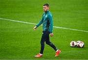 22 September 2022; Lee O'Connor during a Republic of Ireland U21 training session at Tallaght Stadium in Dublin. Photo by Eóin Noonan/Sportsfile