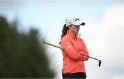 22 September 2022; Leona Maguire of Ireland during round one of the KPMG Women's Irish Open Golf Championship at Dromoland Castle in Clare. Photo by Brendan Moran/Sportsfile