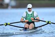 22 September 2022; Brian Colsh of Ireland competes in the Men's Single Sculls semi-final C/D 2 during day 5 of the World Rowing Championships 2022 at Racice in Czech Republic. Photo by Piaras Ó Mídheach/Sportsfile
