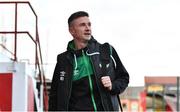 22 September 2022; Ronan Finn of Shamrock Rovers arrives before the SSE Airtricity League Premier Division match between Shelbourne and Shamrock Rovers at Tolka Park in Dublin. Photo by Sam Barnes/Sportsfile