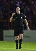 22 September 2022; Referee Ben Connolly  during the SSE Airtricity League Premier Division match between Shelbourne and Shamrock Rovers at Tolka Park in Dublin. Photo by Sam Barnes/Sportsfile