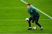 22 September 2022; Goalkeeper Josh Keeley during a Republic of Ireland U21 training session at Tallaght Stadium in Dublin. Photo by Eóin Noonan/Sportsfile