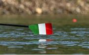 22 September 2022; A general view of an oar of a competitor from Italy during day 5 of the World Rowing Championships 2022 at Racice in Czech Republic. Photo by Piaras Ó Mídheach/Sportsfile