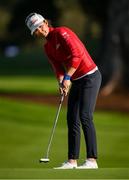 23 September 2022; Christine Wolf of Austria putts on the 18th green during round two of the KPMG Women's Irish Open Golf Championship at Dromoland Castle in Clare. Photo by Brendan Moran/Sportsfile