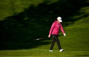 23 September 2022; Leona Maguire of Ireland makes her way up the 14th fairway during round two of the KPMG Women's Irish Open Golf Championship at Dromoland Castle in Clare. Photo by Brendan Moran/Sportsfile