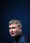 23 September 2022; Manager Stephen Kenny during a Republic of Ireland press conference at Hampden Park in Glasgow, Scotland. Photo by Stephen McCarthy/Sportsfile