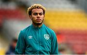 23 September 2022; Tyreik Wright of Republic of Ireland before the UEFA European U21 Championship play-off first leg match between Republic of Ireland and Israel at Tallaght Stadium in Dublin. Photo by Eóin Noonan/Sportsfile