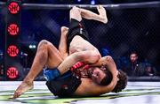 23 September 2022; Dante Schiro, bottom, in action against Luca Poclit during their welterweight bout during Bellator 285 at 3 Arena in Dublin. Photo by Sam Barnes/Sportsfile