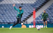 23 September 2022; John Egan during a Republic of Ireland training session at Hampden Park in Glasgow, Scotland. Photo by Stephen McCarthy/Sportsfile