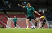 23 September 2022; James McClean during a Republic of Ireland training session at Hampden Park in Glasgow, Scotland. Photo by Stephen McCarthy/Sportsfile