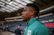 23 September 2022; Chiedozie Ogbene during a Republic of Ireland training session at Hampden Park in Glasgow, Scotland. Photo by Stephen McCarthy/Sportsfile
