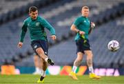 23 September 2022; Josh Cullen during a Republic of Ireland training session at Hampden Park in Glasgow, Scotland. Photo by Stephen McCarthy/Sportsfile