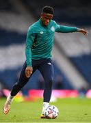 23 September 2022; Chiedozie Ogbene during a Republic of Ireland training session at Hampden Park in Glasgow, Scotland.