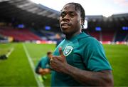 23 September 2022; Michael Obafemi during a Republic of Ireland training session at Hampden Park in Glasgow, Scotland. Photo by Stephen McCarthy/Sportsfile