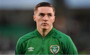 23 September 2022; Republic of Ireland captain Conor Coventry before the UEFA European U21 Championship play-off first leg match between Republic of Ireland and Israel at Tallaght Stadium in Dublin. Photo by Seb Daly/Sportsfile