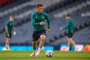 23 September 2022; Jason Knight during a Republic of Ireland training session at Hampden Park in Glasgow, Scotland. Photo by Stephen McCarthy/Sportsfile
