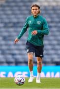 23 September 2022; Jeff Hendrick during a Republic of Ireland training session at Hampden Park in Glasgow, Scotland. Photo by Stephen McCarthy/Sportsfile