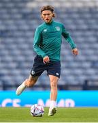 23 September 2022; Jeff Hendrick during a Republic of Ireland training session at Hampden Park in Glasgow, Scotland. Photo by Stephen McCarthy/Sportsfile