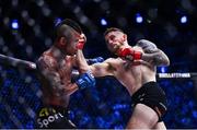 23 September 2022; Brian Moore, right, in action against Arivaldo Lima da Silva during their bantamweight bout during Bellator 285 at 3 Arena in Dublin. Photo by Sam Barnes/Sportsfile