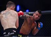 23 September 2022; Arivaldo Lima da Silva, right, in action against Brian Moore during their bantamweight bout during Bellator 285 at 3 Arena in Dublin. Photo by Sam Barnes/Sportsfile