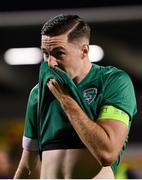 23 September 2022; Conor Coventry of Republic of Ireland after the UEFA European U21 Championship play-off first leg match between Republic of Ireland and Israel at Tallaght Stadium in Dublin. Photo by Seb Daly/Sportsfile